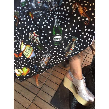 Коприна Dolce&Gabbana жоржетна на точки